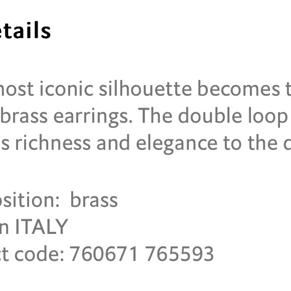 One SINGLE Twisted Gancini Ferragamo Earring. - Picture 4 of 5